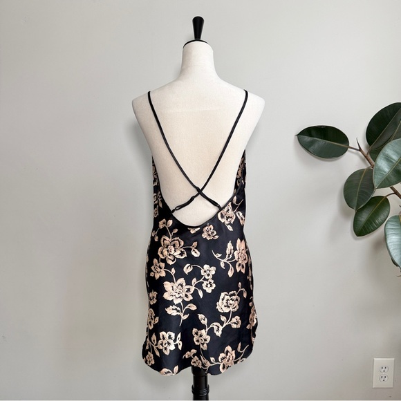 Vintage 90s Victoria’s Secret Satin Floral Robe + Slip Dress Set L - Picture 6 of 12